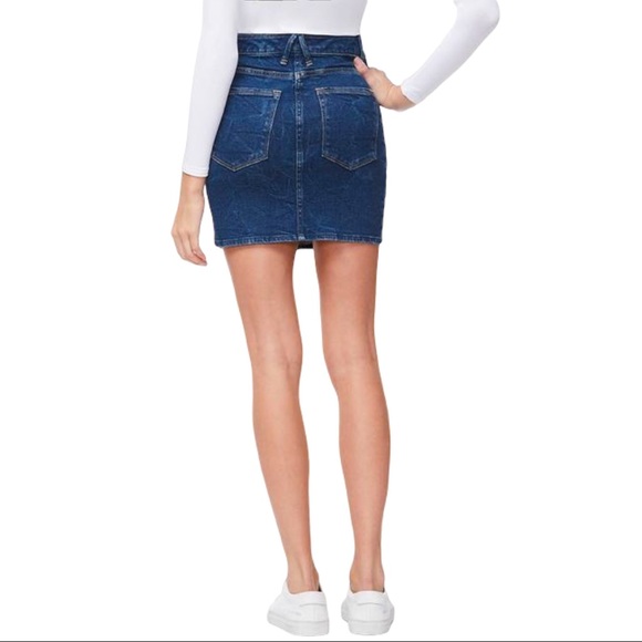 NWT! GOOD AMERICAN The Denim Classic Mini Skirt - Picture 8 of 16